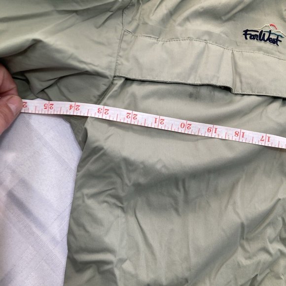 Vintage Farwest Windbreaker Jacket Women’s Large Nylon Coat Green - Picture 8 of 16